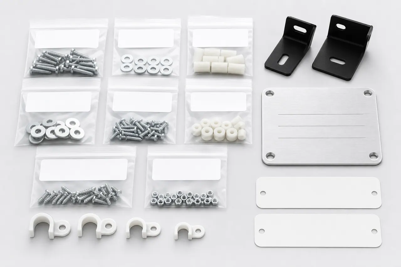 Concept visualization of installation kits & identification